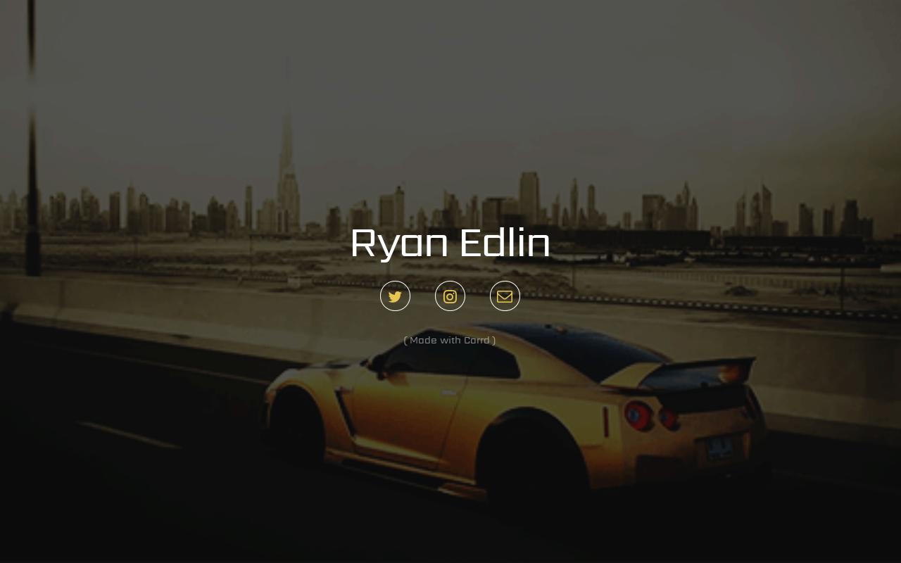 Carrd profile picture for @rye